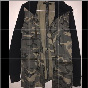 Camo Jacket with attached Hood